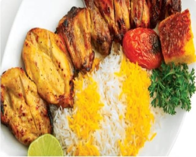Boneless Chicken Kabob (Joojeh Kabob).